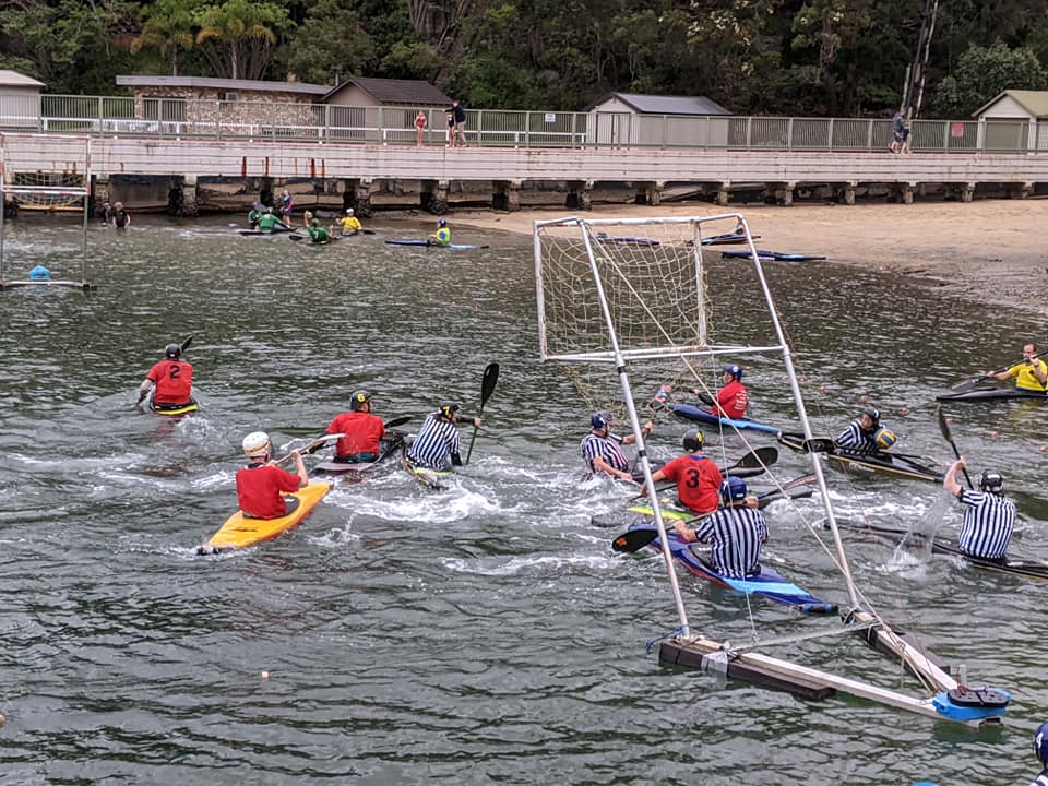 Sydney Canoe Polo action shot 2